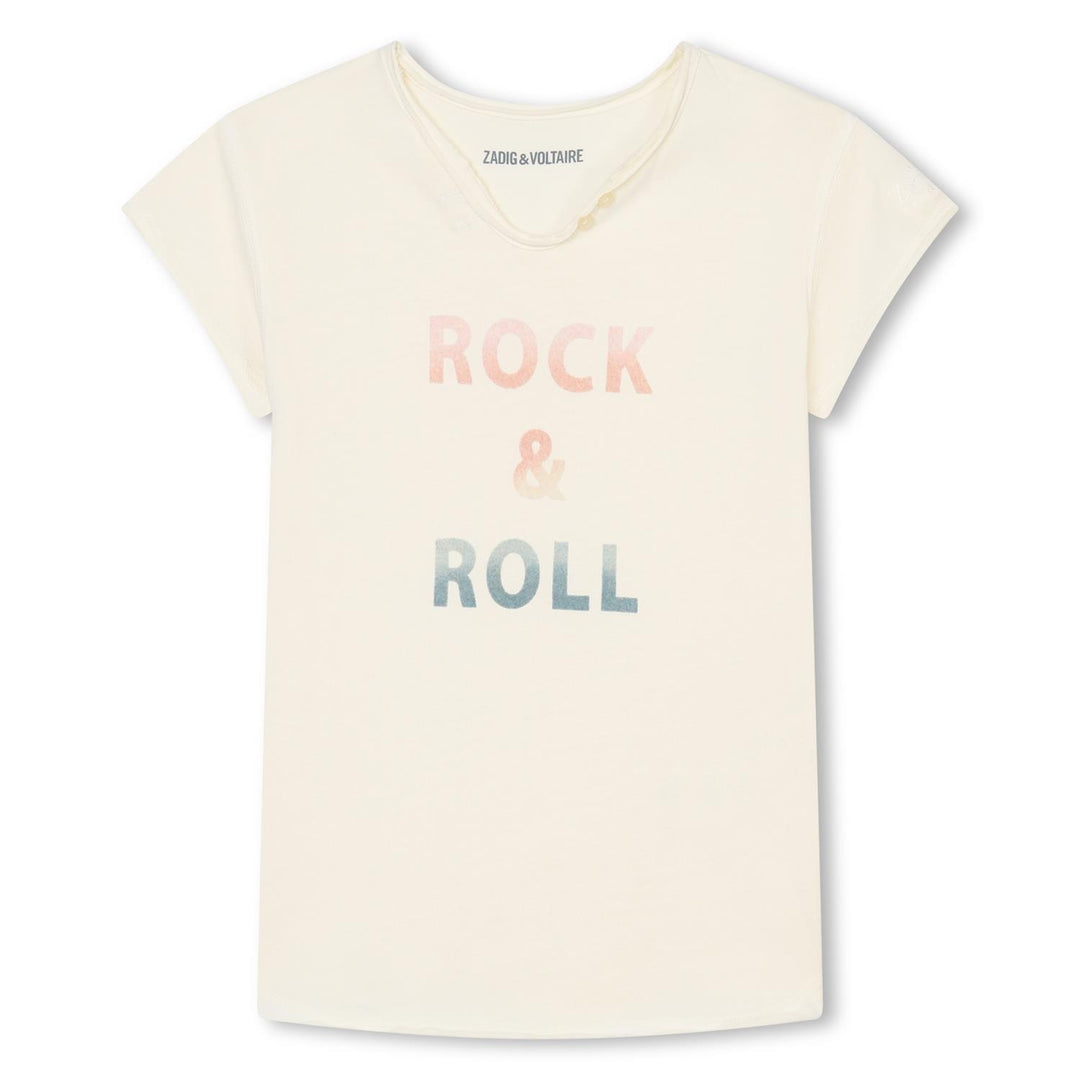 rock & roll tee Off-White