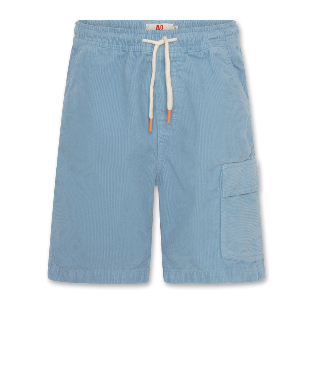 cord shorts med lomme Lyseblå