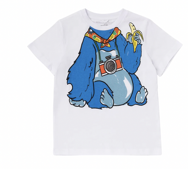 gorilla t-shirt Hvit