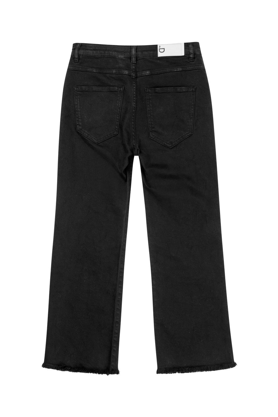 Litt kortere rette  jeans Sort