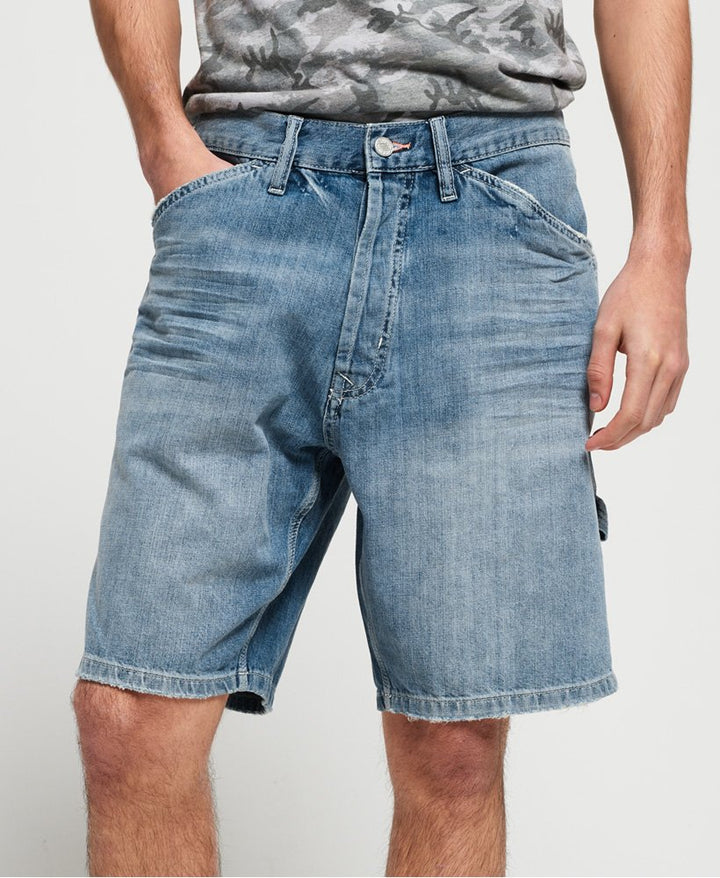 Jeans shorts Lys Blå Melert