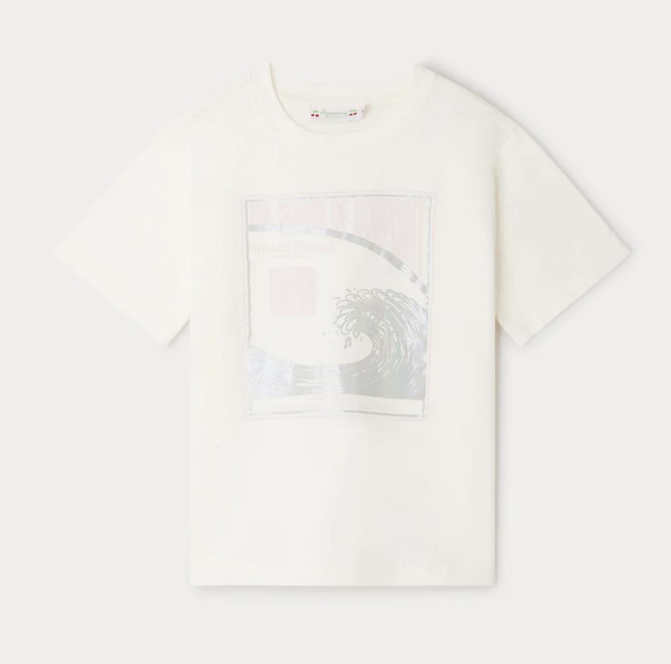 t-shirt print Hvit