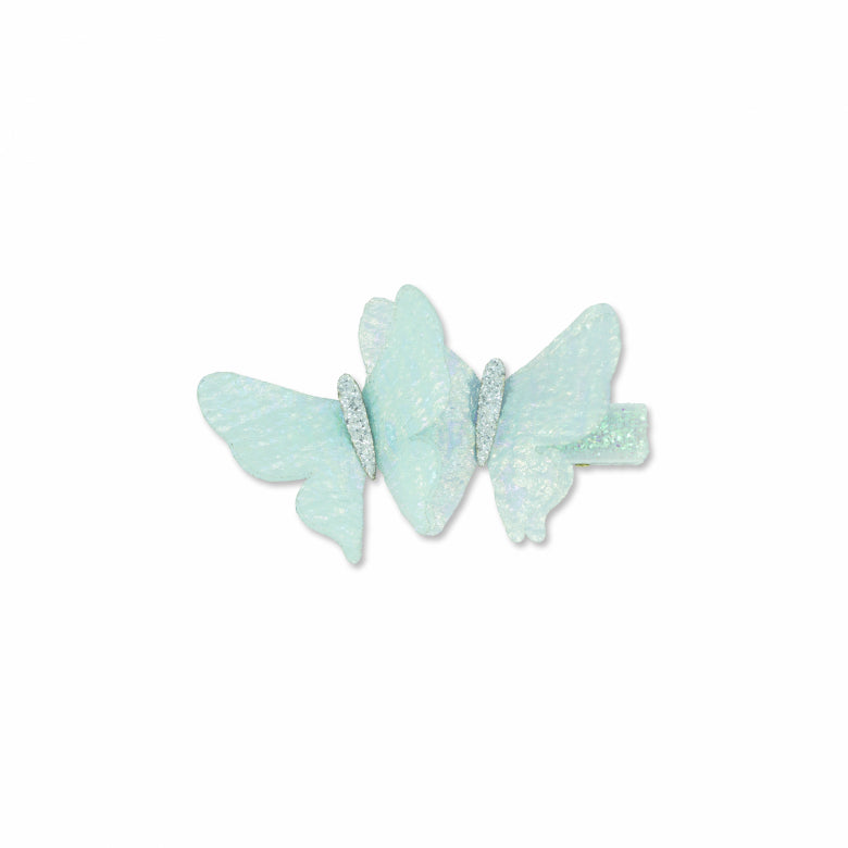 sommerfugl hårspenne Lyseblå