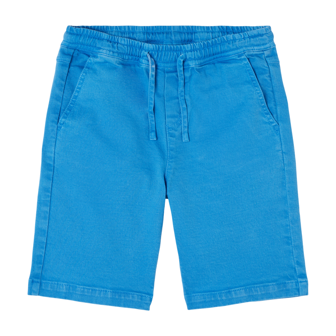 shorts med knytting Blå