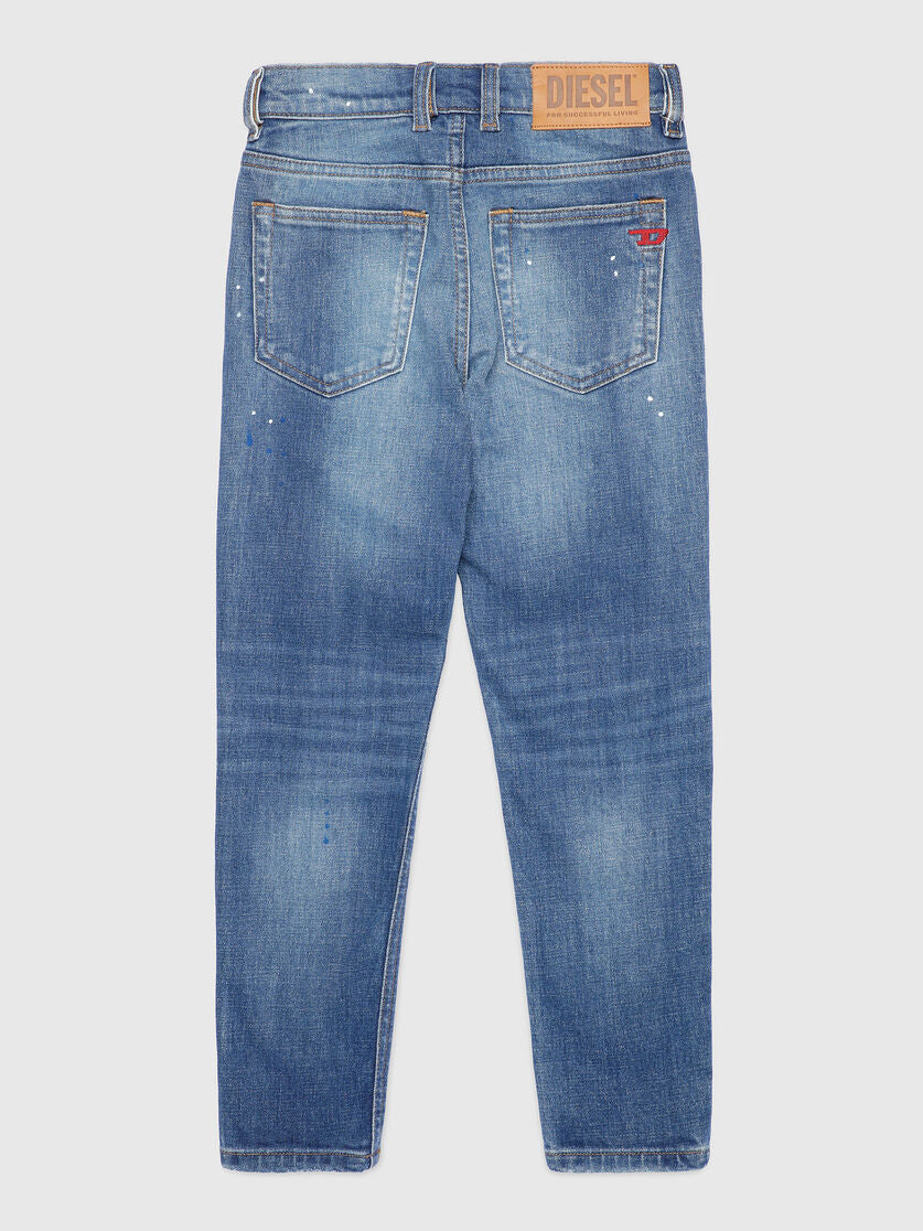 jeans med hull Lys Blå Melert
